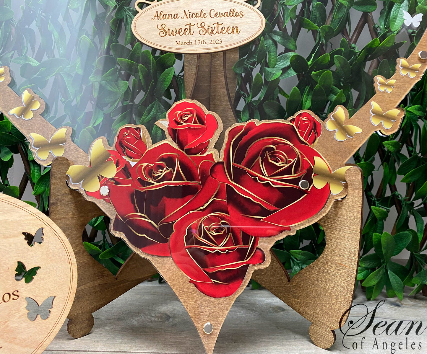 Red Rose Heart Guest Book