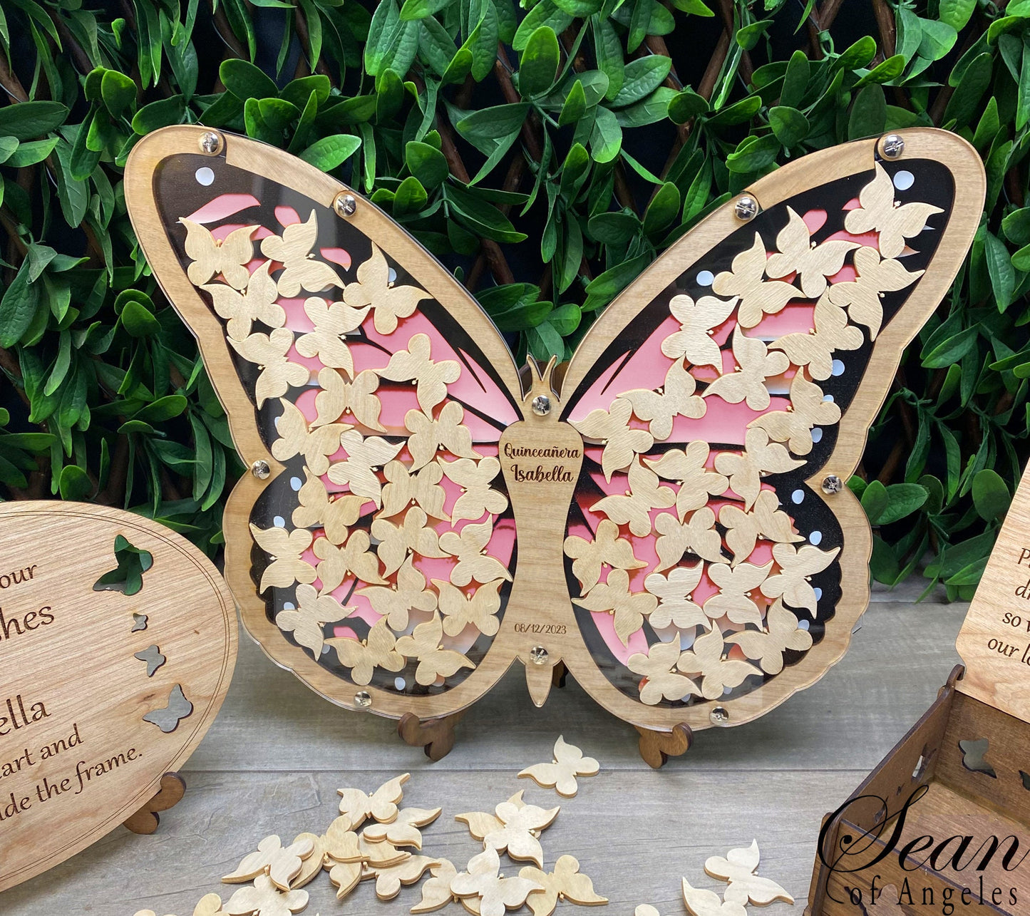 Colored Butterfly Guest Book